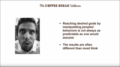 Coffee Break Webinar: Motivation and Rewards